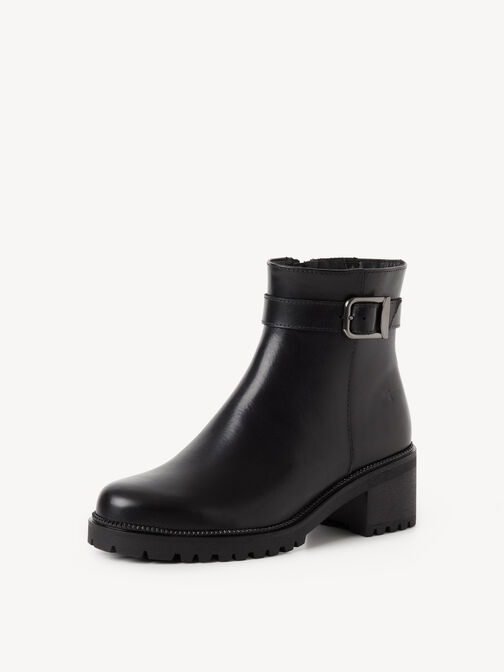 Bottine, BLACK LEATHER, hi-res