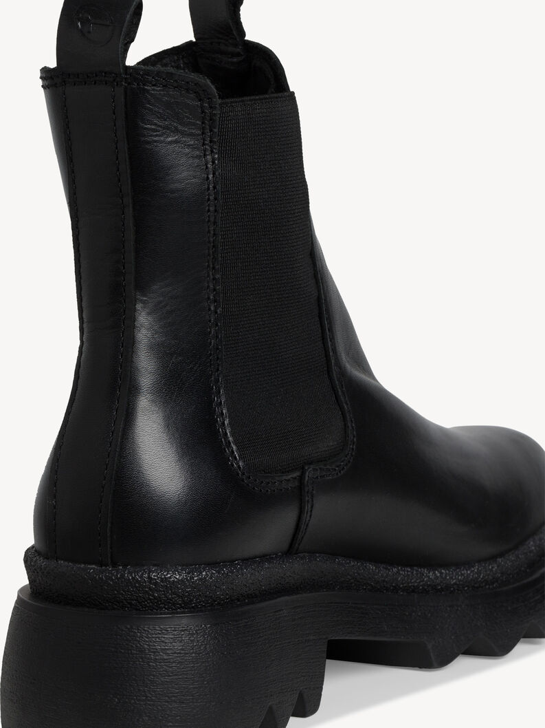 Leder Chelsea Boot - schwarz, BLACK, hi-res