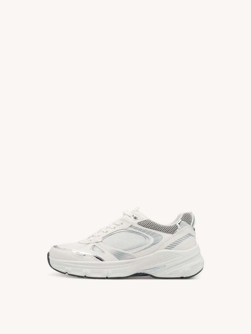 Sneaker - wit, WHITE/SILVER, hi-res