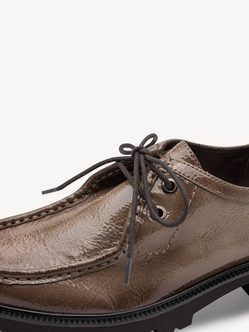Lage schoen - grijs, STONE PATENT, hi-res