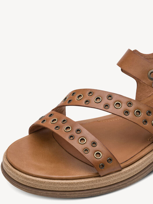 Sandaaltje, COGNAC LEATHER, hi-res