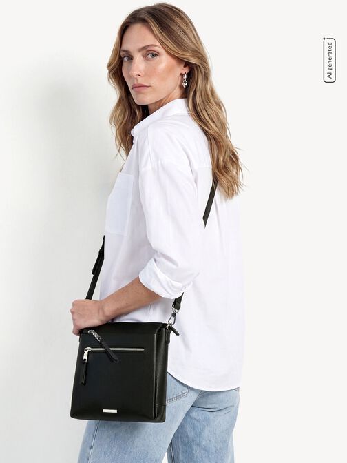 Borsa a tracolla, black, hi-res