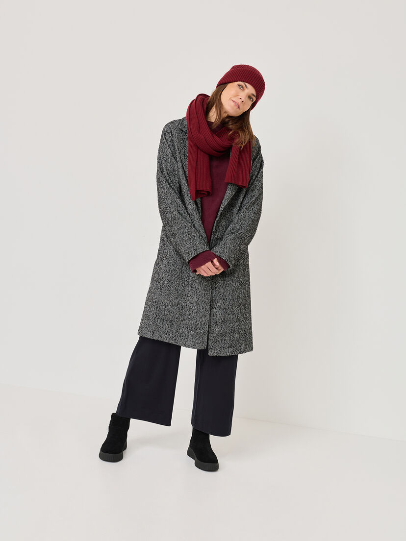 Leren Enkellaarsje - zwart warme voering, BLACK, hi-res