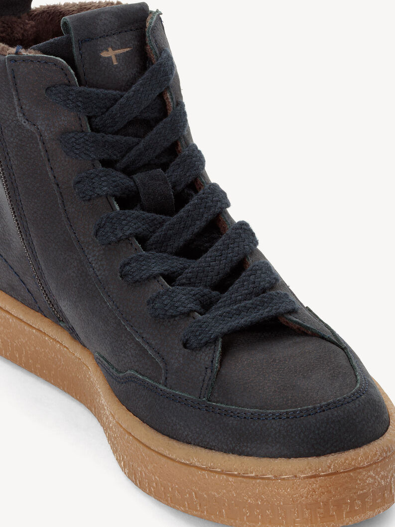 Lederstiefelette - blau, NAVY, hi-res
