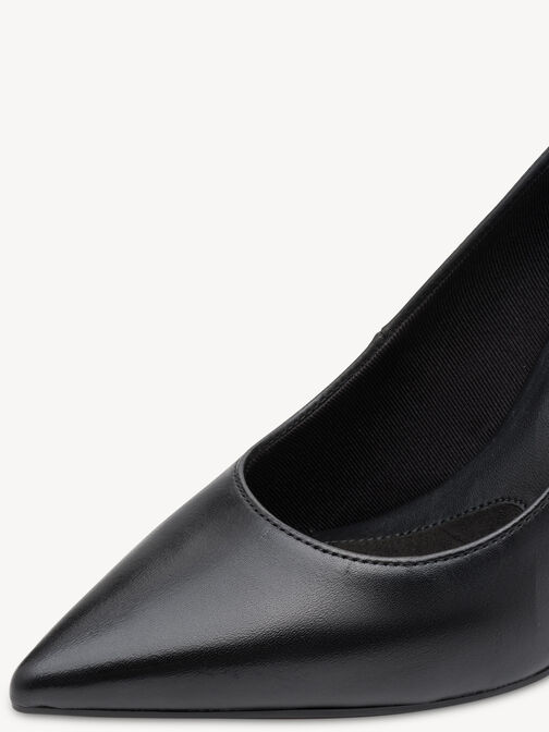 Escarpin, BLACK LEATHER, hi-res