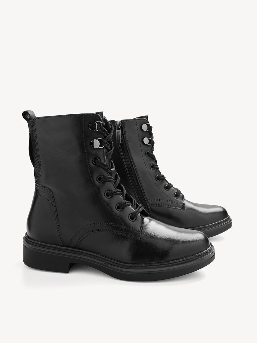 Enkellaarsje - zwart, BLACK, hi-res