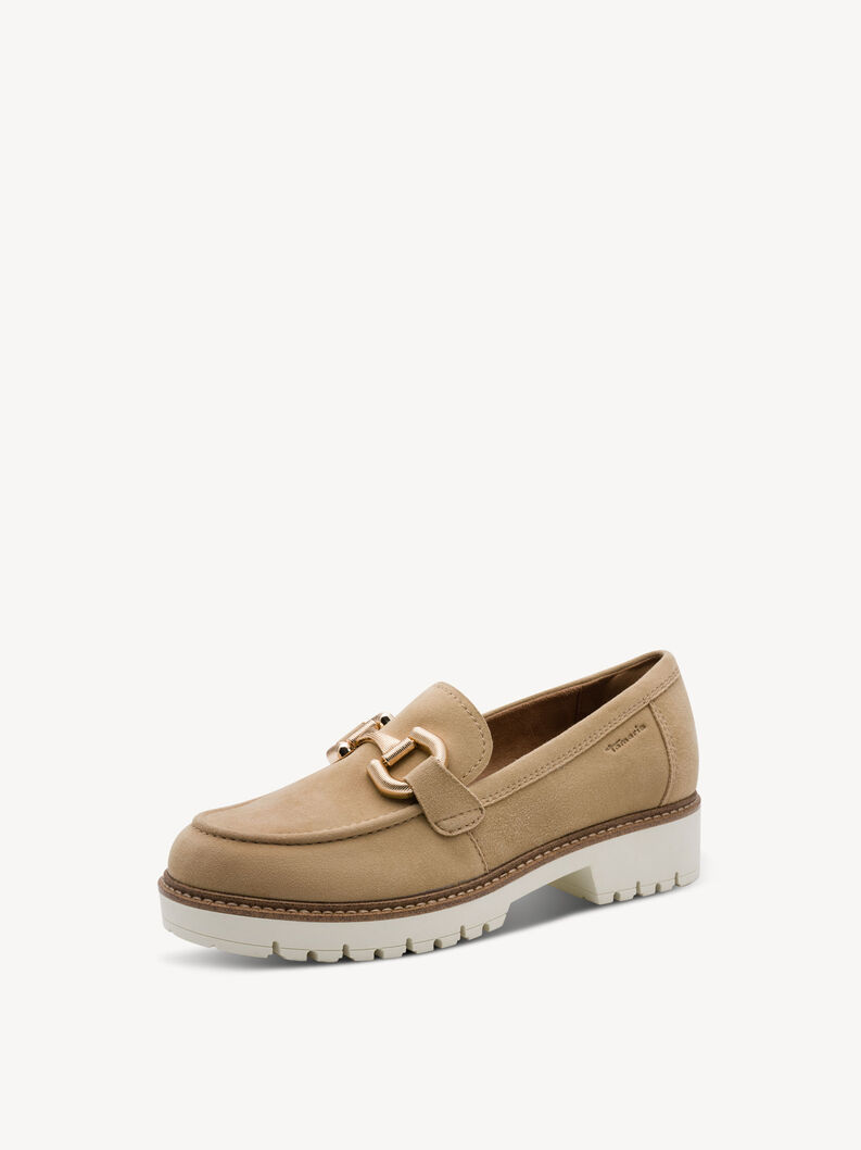 Slipper en cuir - marron, TAN, hi-res