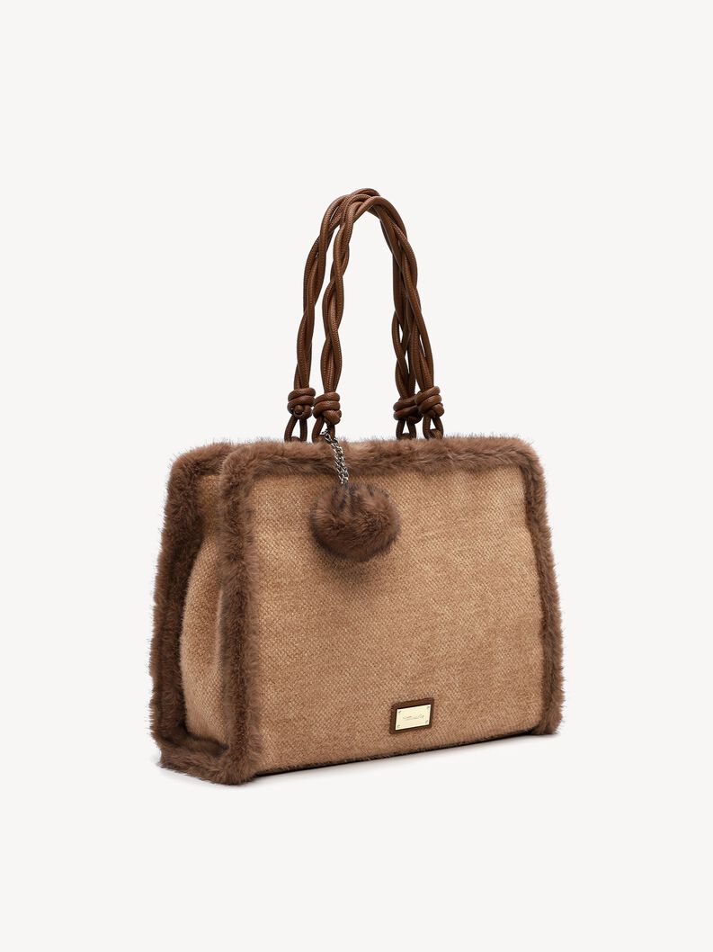 Shopping bag, taupe, hi-res
