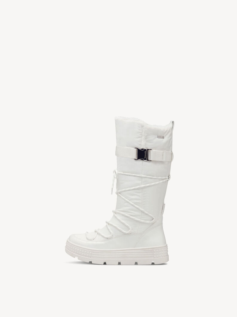 Ψηλές (βαριές) μπότες - λευκό warm lining, WHITE, hi-res