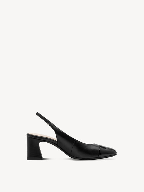 sling pumps, BLACK, hi-res