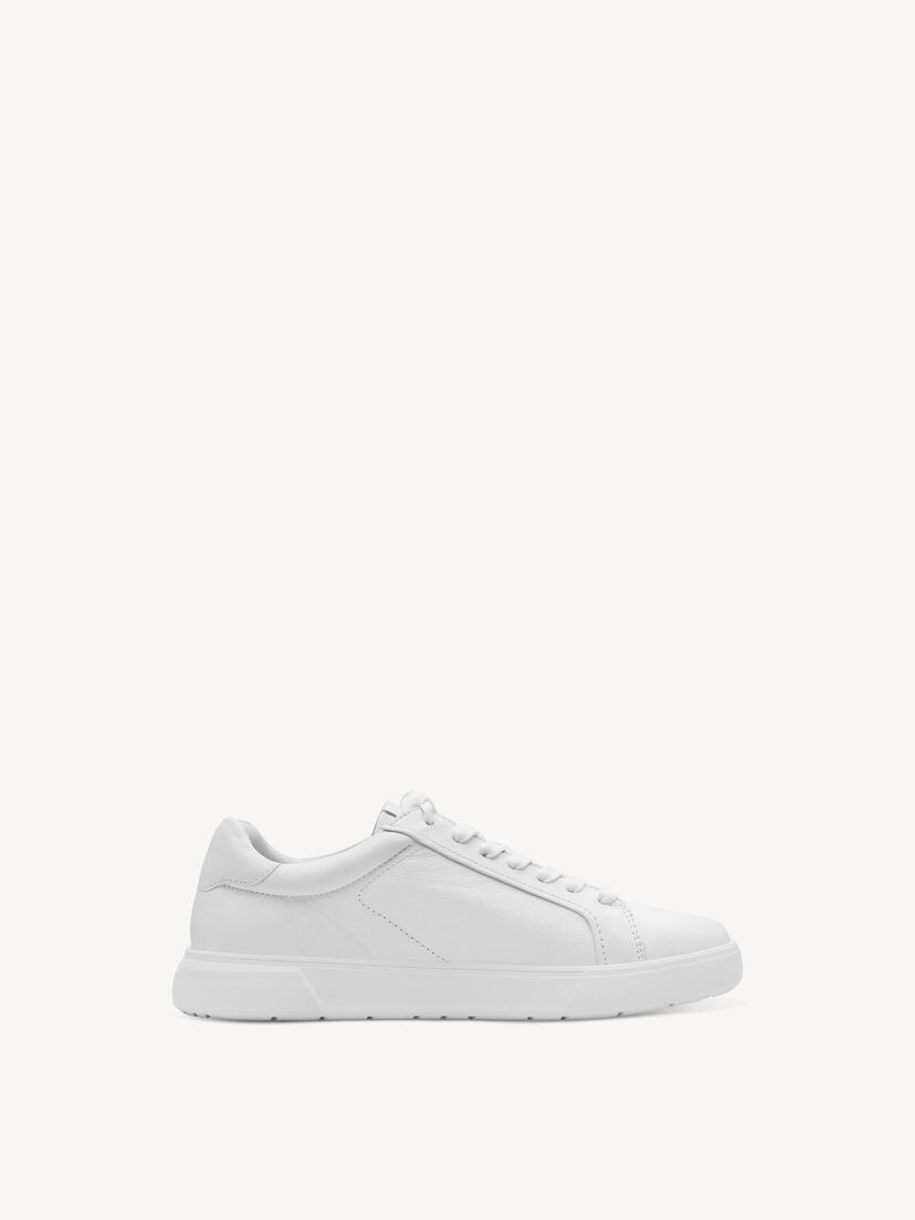 Leren Sneaker - wit, WHITE, hi-res