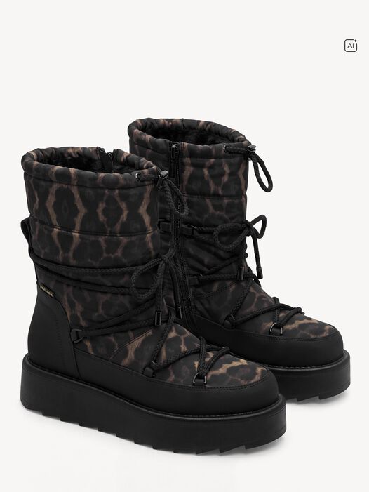 Enkellaarsje, BLACK/LEOPARD, hi-res
