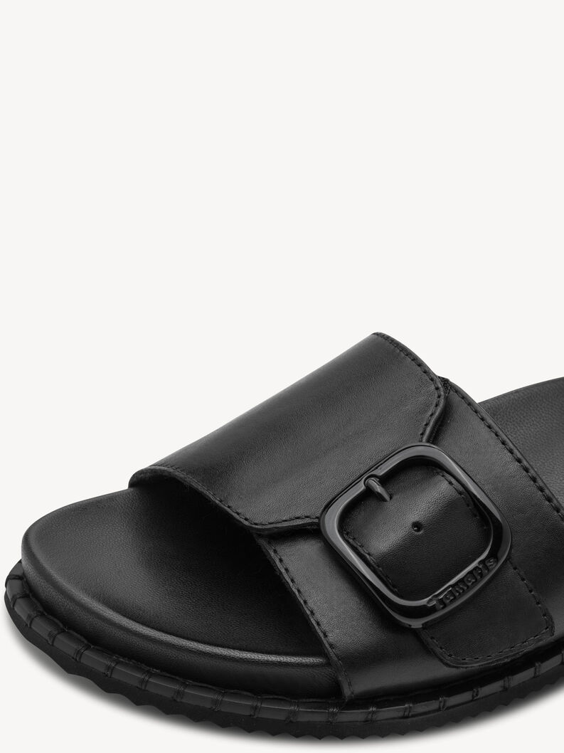 Leather Mule - black, BLACK NAPPA, hi-res