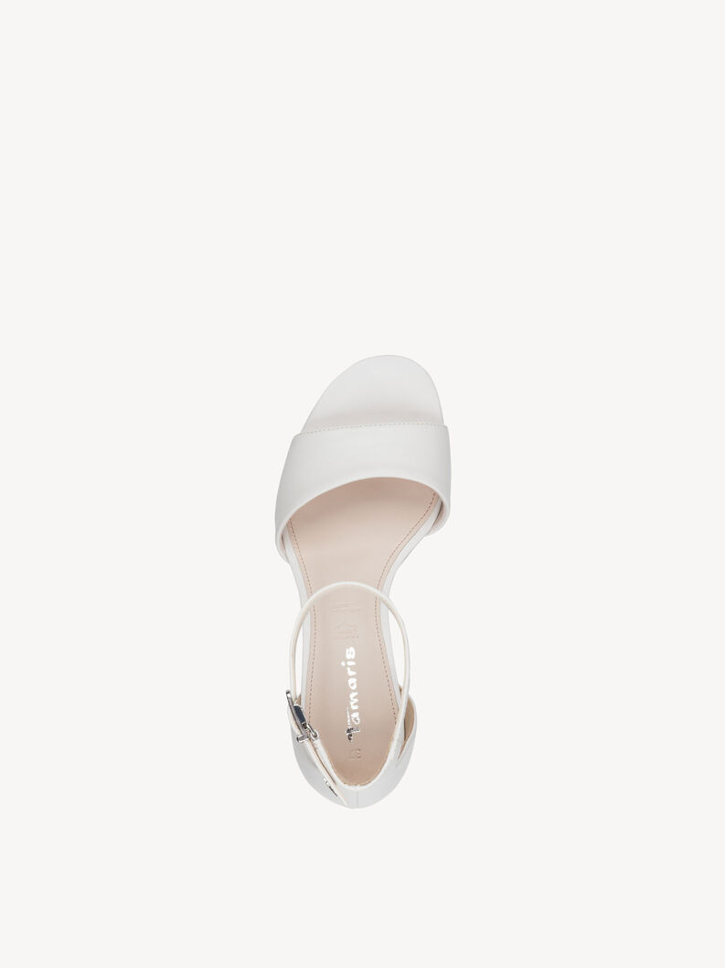 Ledersandalette - wei&szlig;, WHITE LEATHER, hi-res