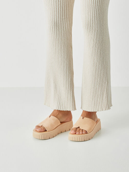 Pantolette, BEIGE SUEDE, hi-res