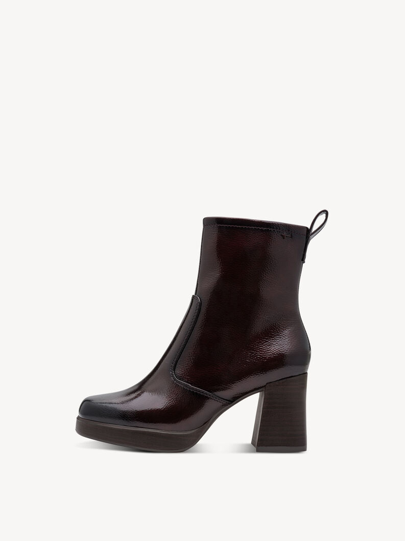 Bottine - rouge, MERLOT PATENT, hi-res