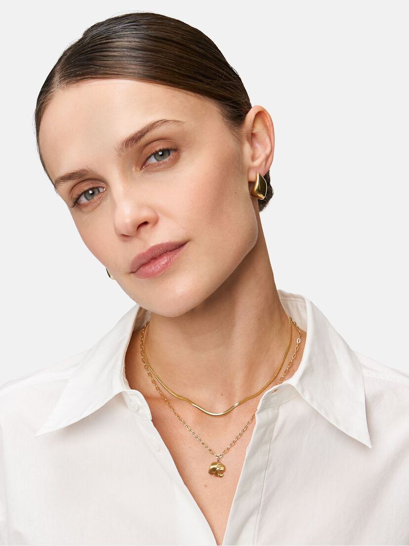 Halskettinge - goud, goud, hi-res