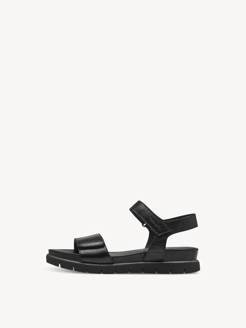 Heeled sandal, BLACK NAPPA, hi-res