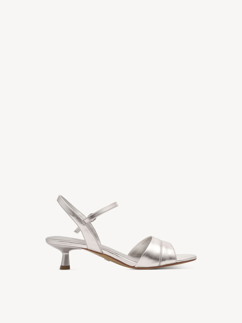 Heeled sandal, PLATINUM, hi-res
