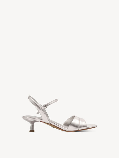 Heeled sandal, PLATINUM, hi-res