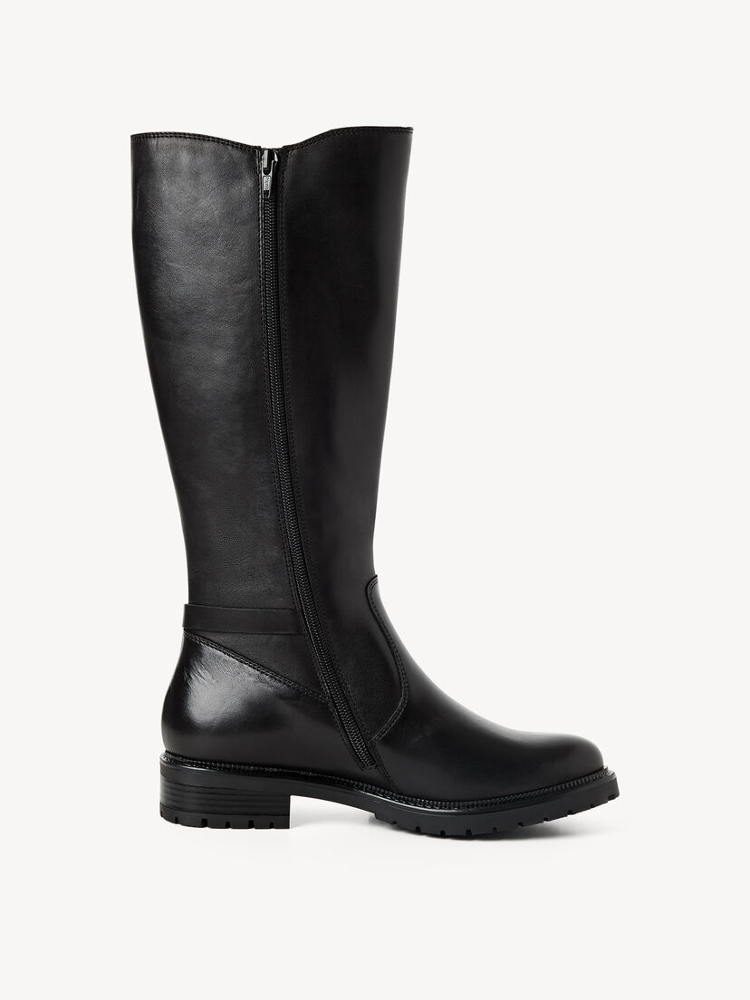 Leren Laarzen - zwart, BLACK, hi-res