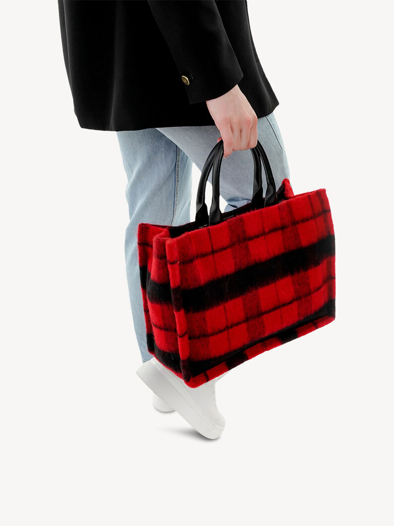 Shopping bag - red, red, hi-res