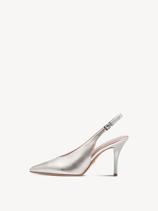 Slingpumps, PLATINUM, hi-res