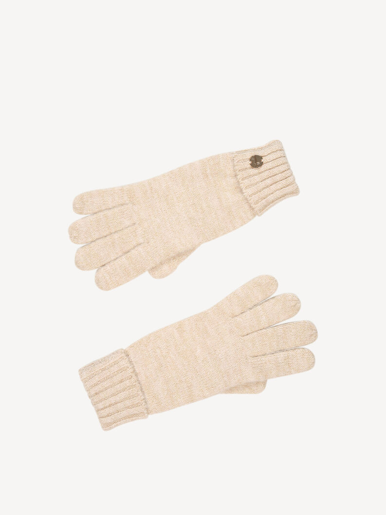 Handschuhe - beige, Tapioca & Iced Coffee metallic, hi-res