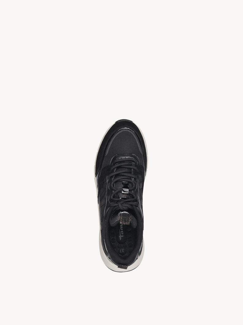 Ledersneaker - schwarz, BLACK COMB, hi-res