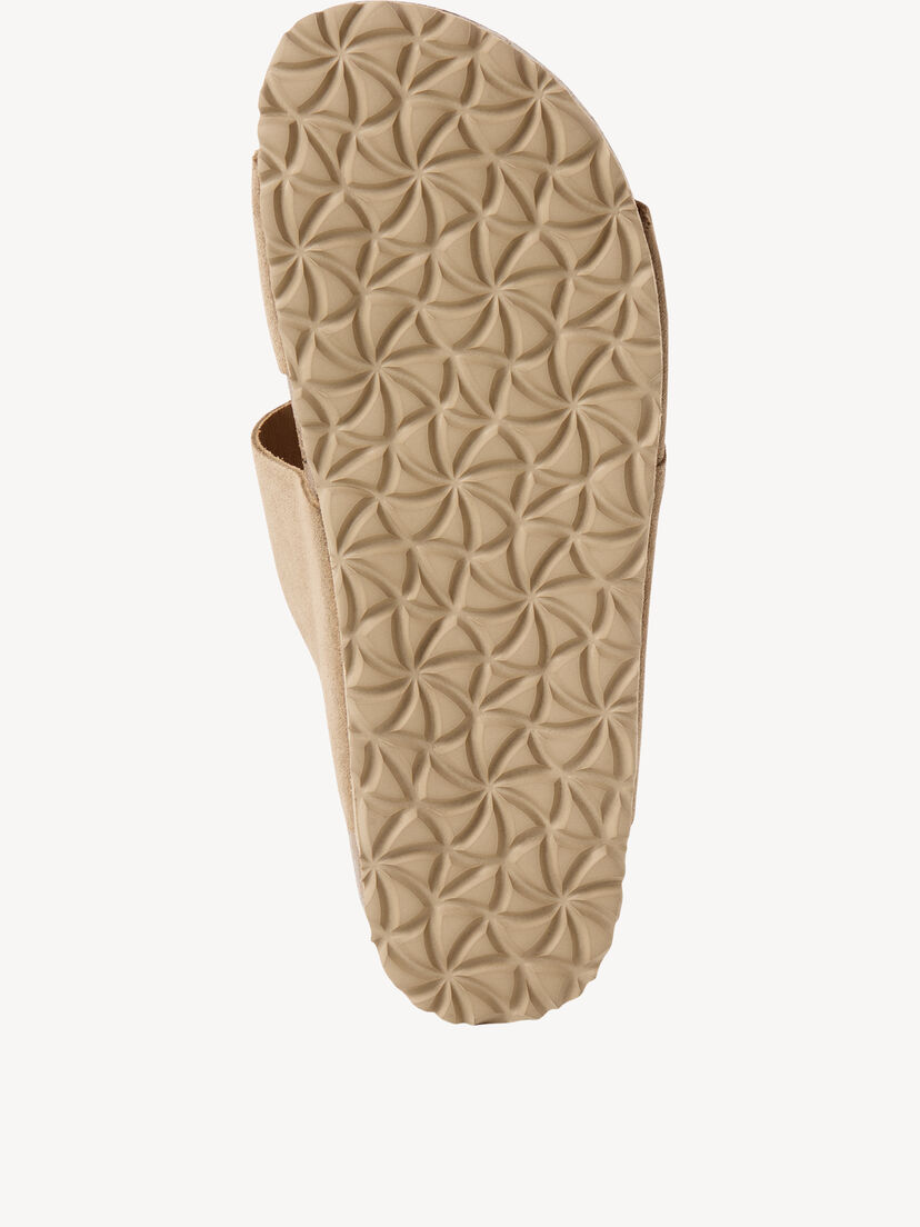 Leren Slipper - beige, TAUPE, hi-res