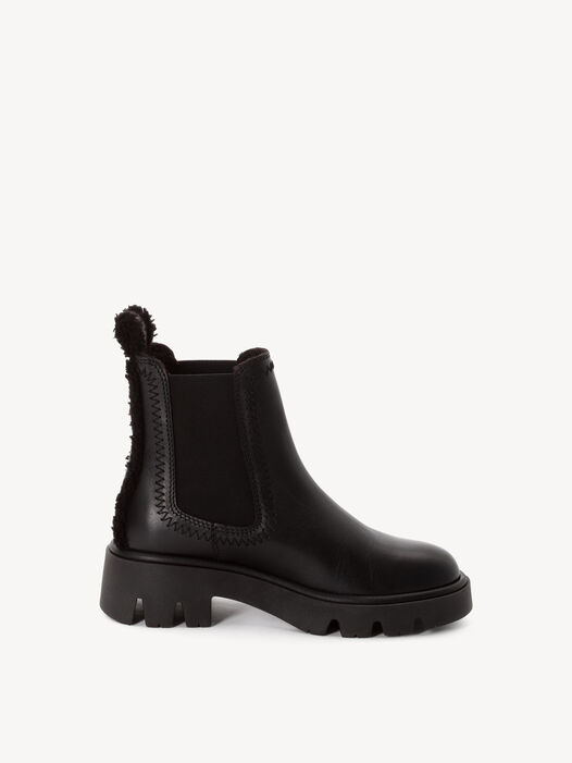 Enkellaarsje, BLACK LEATHER, hi-res