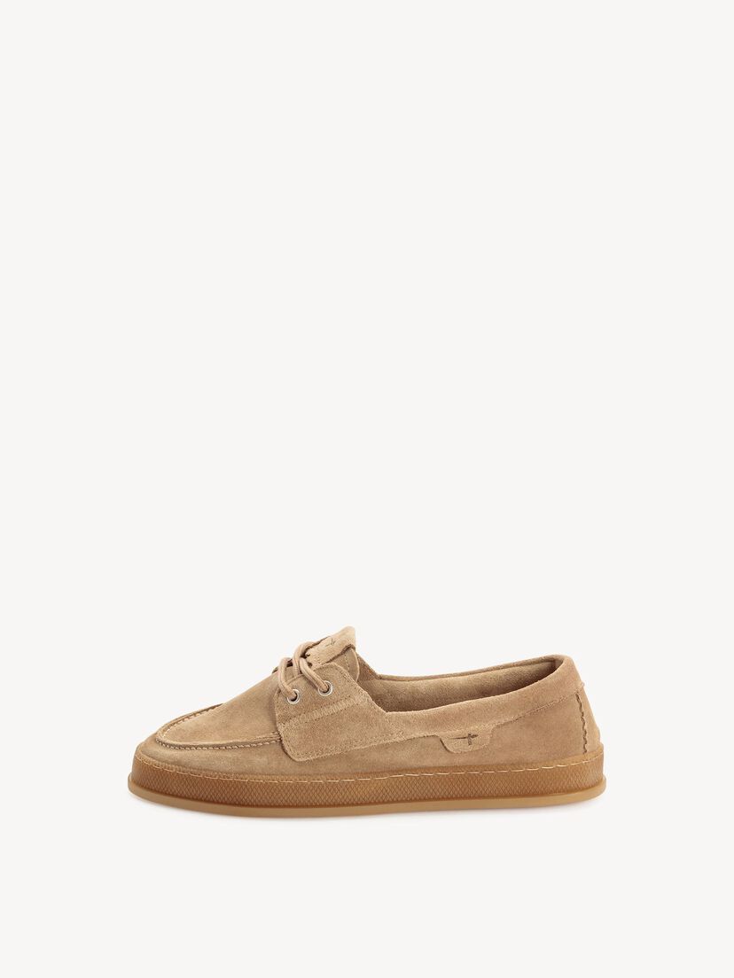 Leren Mocassin - beige, TAUPE, hi-res