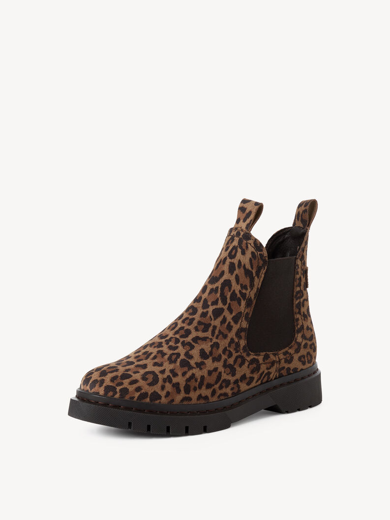 Leder Chelsea Boot - braun, LEOPARD, hi-res