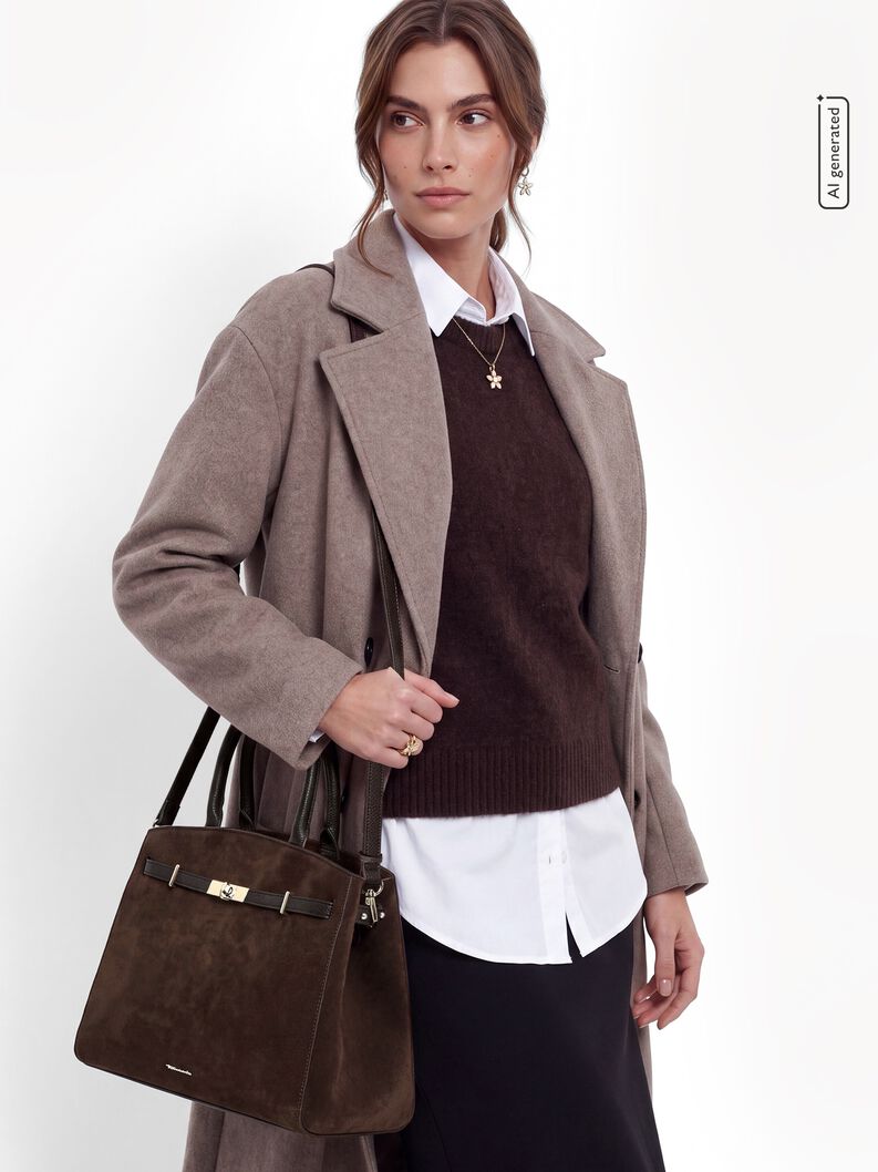 Shopper, brown, hi-res