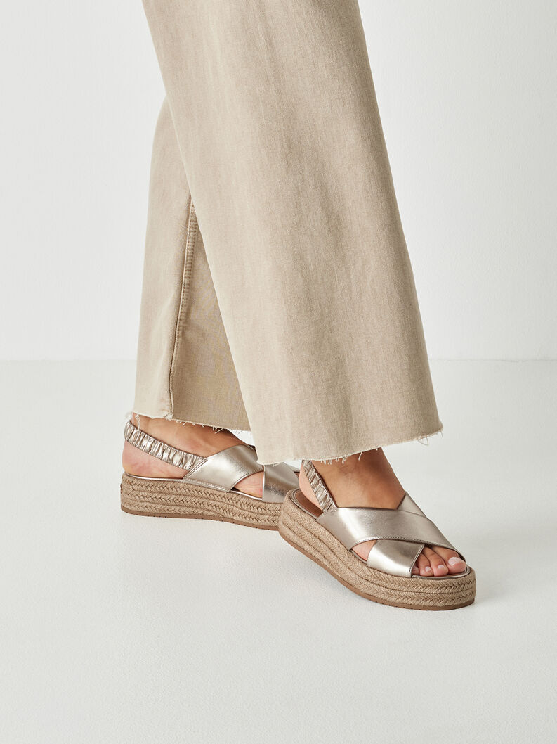 Heeled sandal, LIGHT GOLD, hi-res