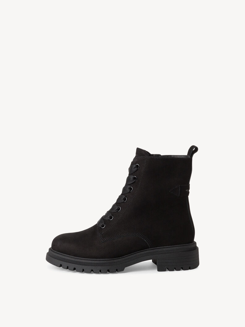 Leather Bootie - black, BLACK, hi-res