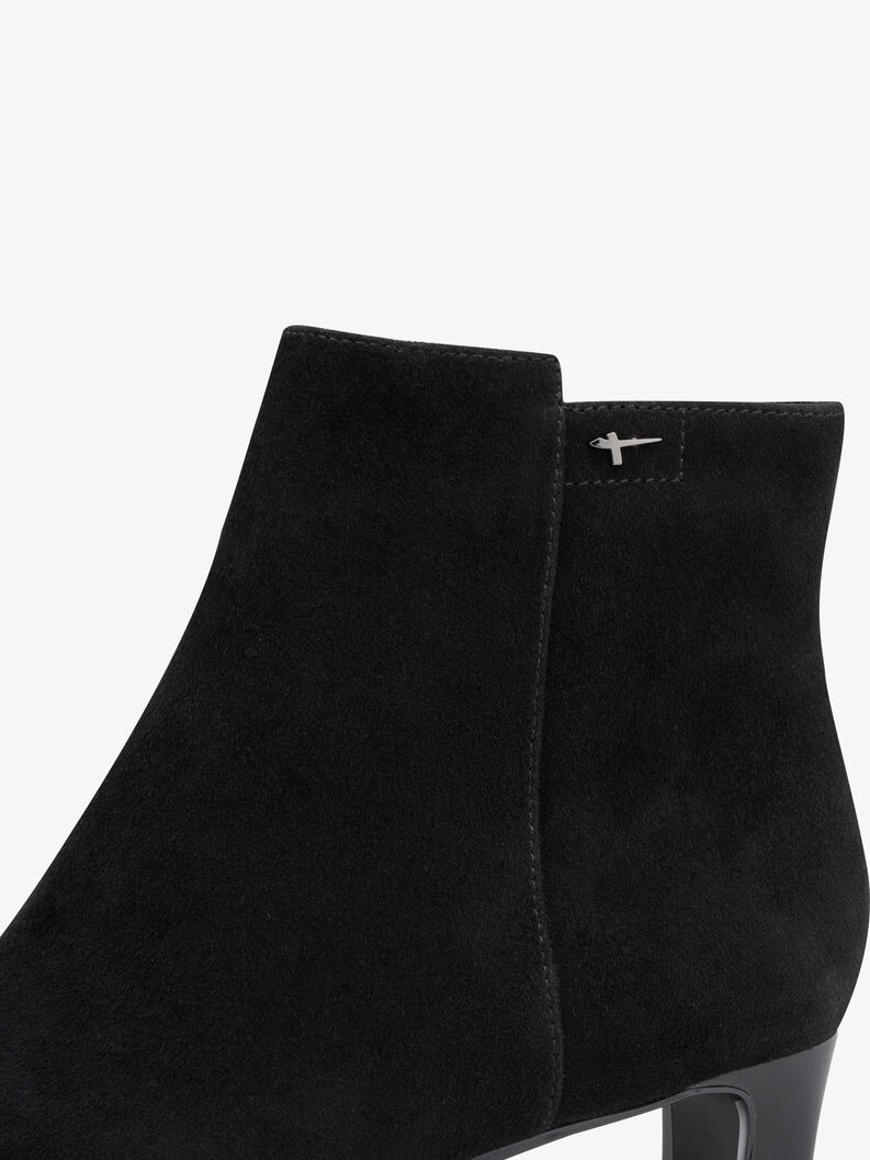 Bottine en cuir - noir, BLACK, hi-res