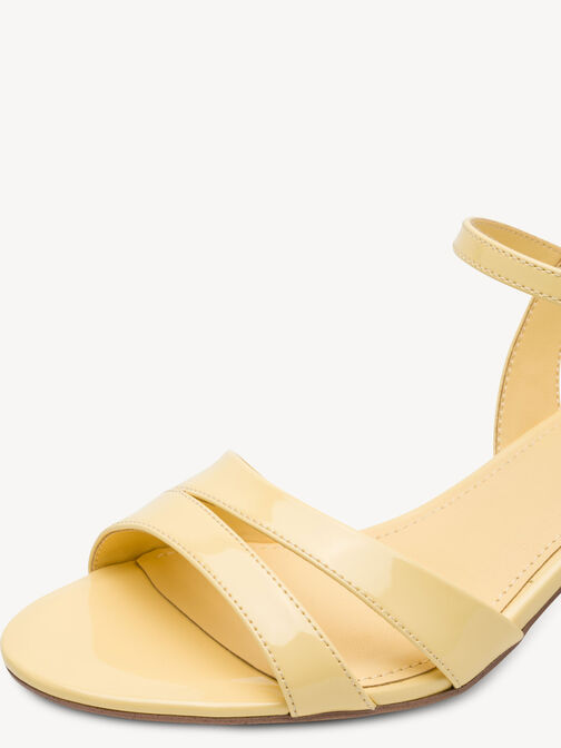 Heeled sandal, PALE YELLOW, hi-res