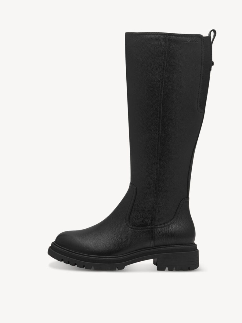 Tamaris Damen Stiefel Elegant Schwarz Lederstiefelette Schwarz