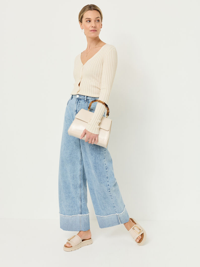 Leather Mule - beige, IVORY NUBUC, hi-res