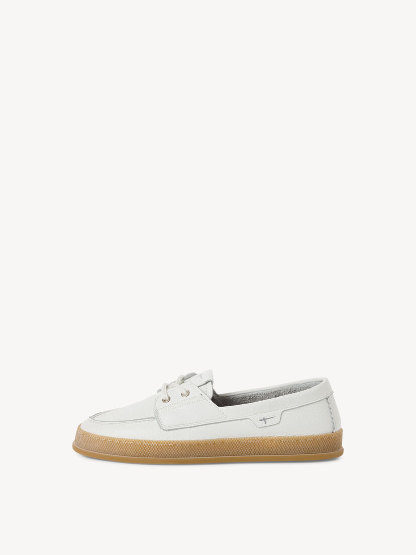 Leren Mocassin - wit, WHITE LEATHER, hi-res
