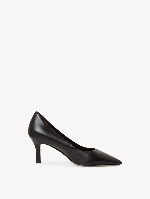 Pumps, BLACK LEATHER, hi-res