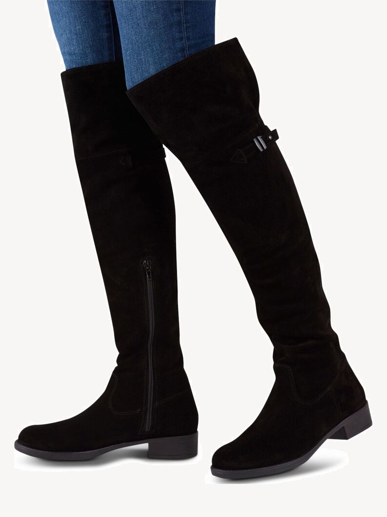 Fiasko stamtavle Demontere Leather Overknee boots 1-1-25811-21: Buy Tamaris Overknee boots online!