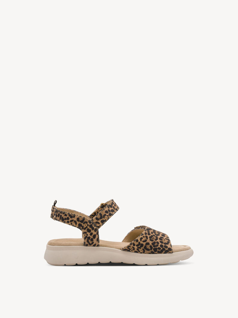 Sandale &agrave; talon - marron, LEOPARD, hi-res