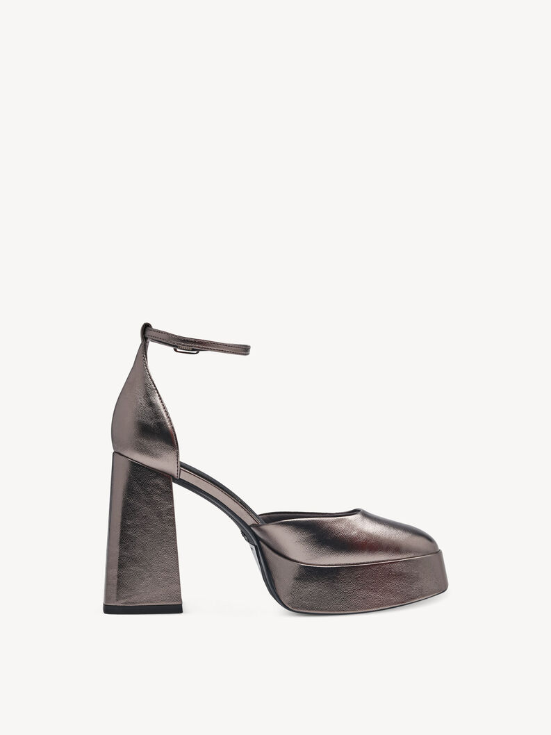 Pumps - metallic, PEWTER, hi-res