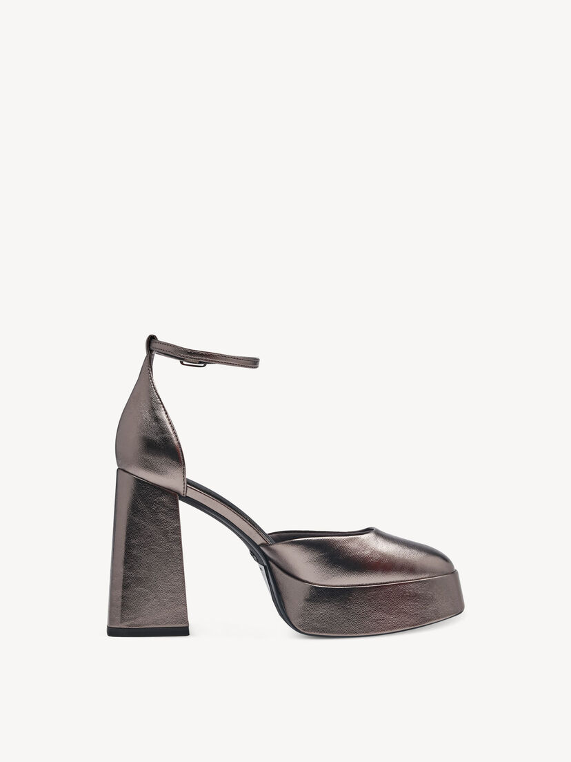 Pumps - metallic, PEWTER, hi-res
