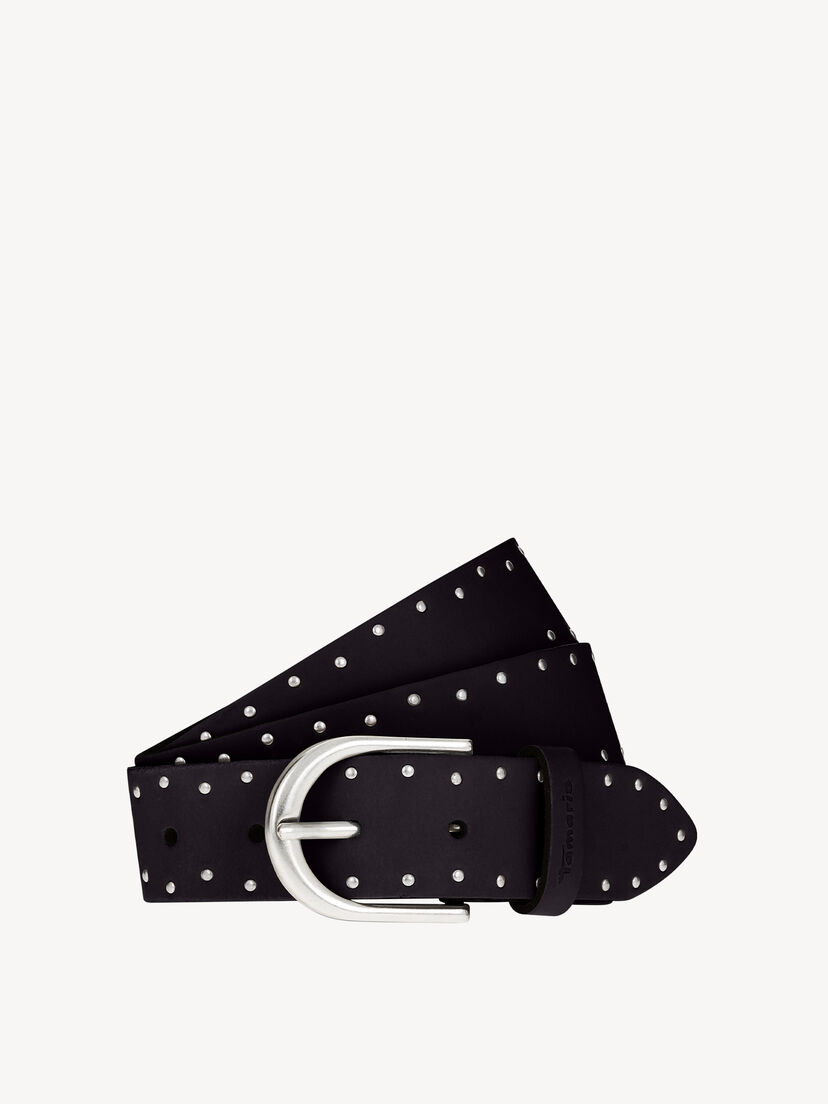 Leren Riem - zwart, zwart, hi-res