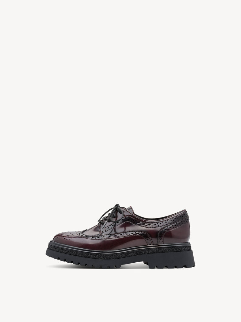 Halbschuh - rot, MERLOT, hi-res