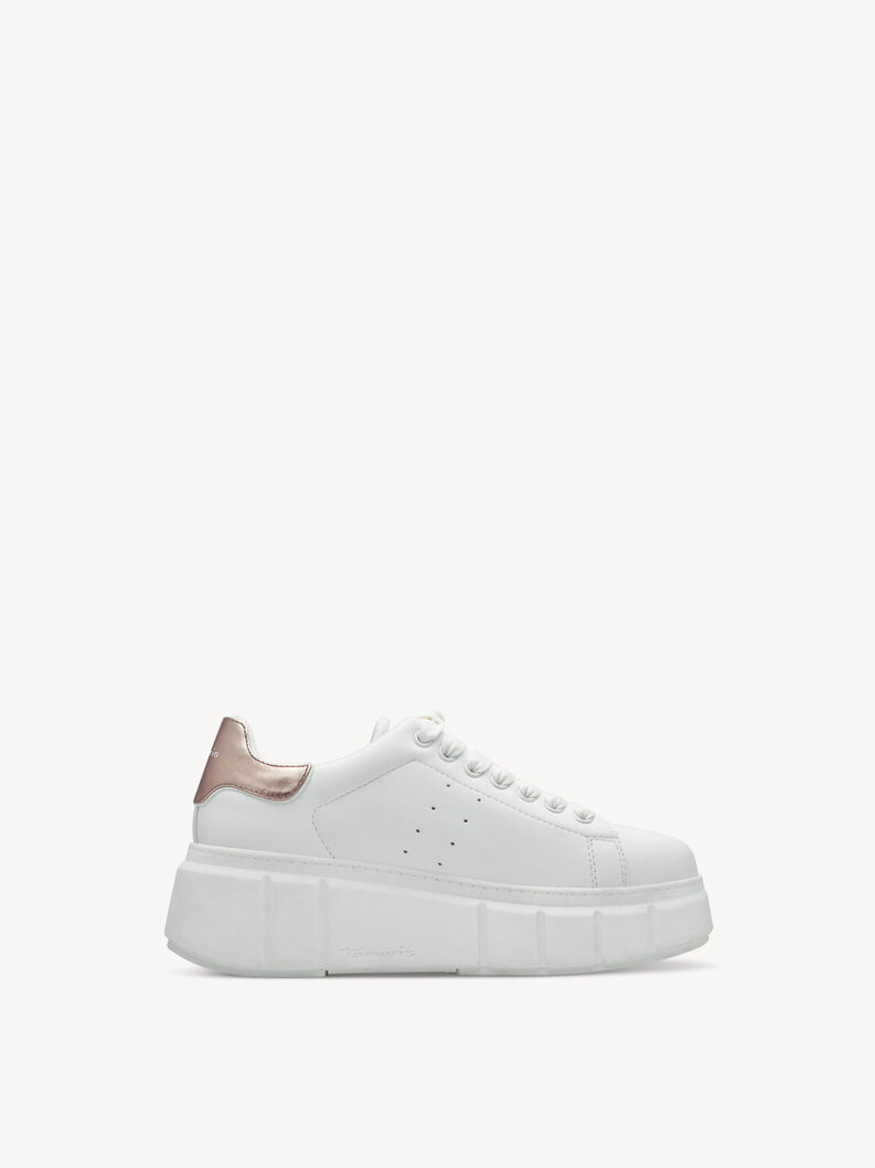 Sneaker - white, WHT/ROSE GOLD, hi-res