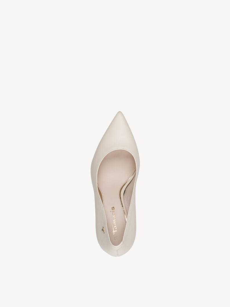 Lederpumps - beige, IVORY LEATHER, hi-res